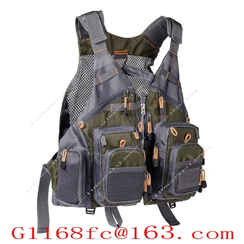 Flying Lure , Fishing Suit, Adventure Breathable Multi-functional Pocket Vest
