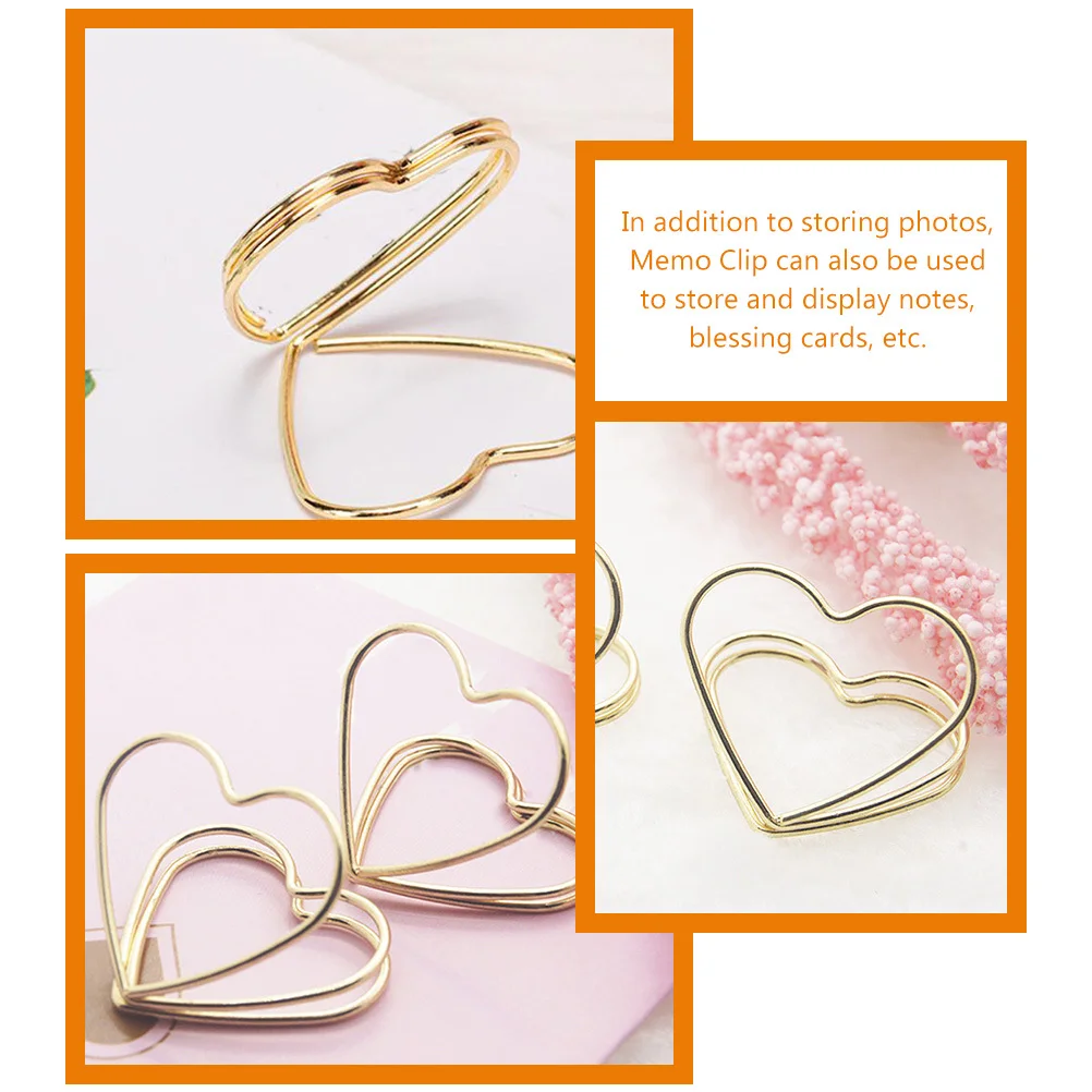 32 Pcs Love Note Holder Wedding Table Card Holders Number Name Cards Photo Metal