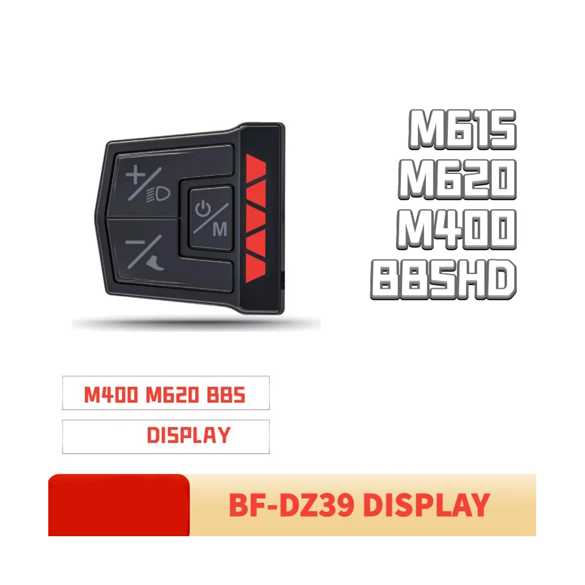 Compteur DZ39 pour Bafang Central UART, Mini Écran de Document, Moteur de Protocole M400 G330 BBS0102HD M615 G320 G340 M620 Gouvriers