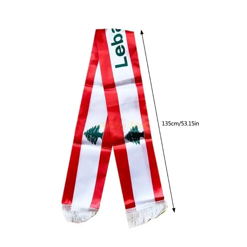 31BF الطباعة الرقمية أعلام لبنان وشاح للمناسبات الرسمية وشاح الساتان الأعلام اللبنانية شال وشاح لحفل الزفاف من جميع الأعمار #6