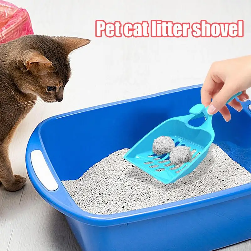Litter Box Scoop Candy Color Cat Litter Sifter Poop Scooper And Cleaning Tool For Litter Box Reduces Dust