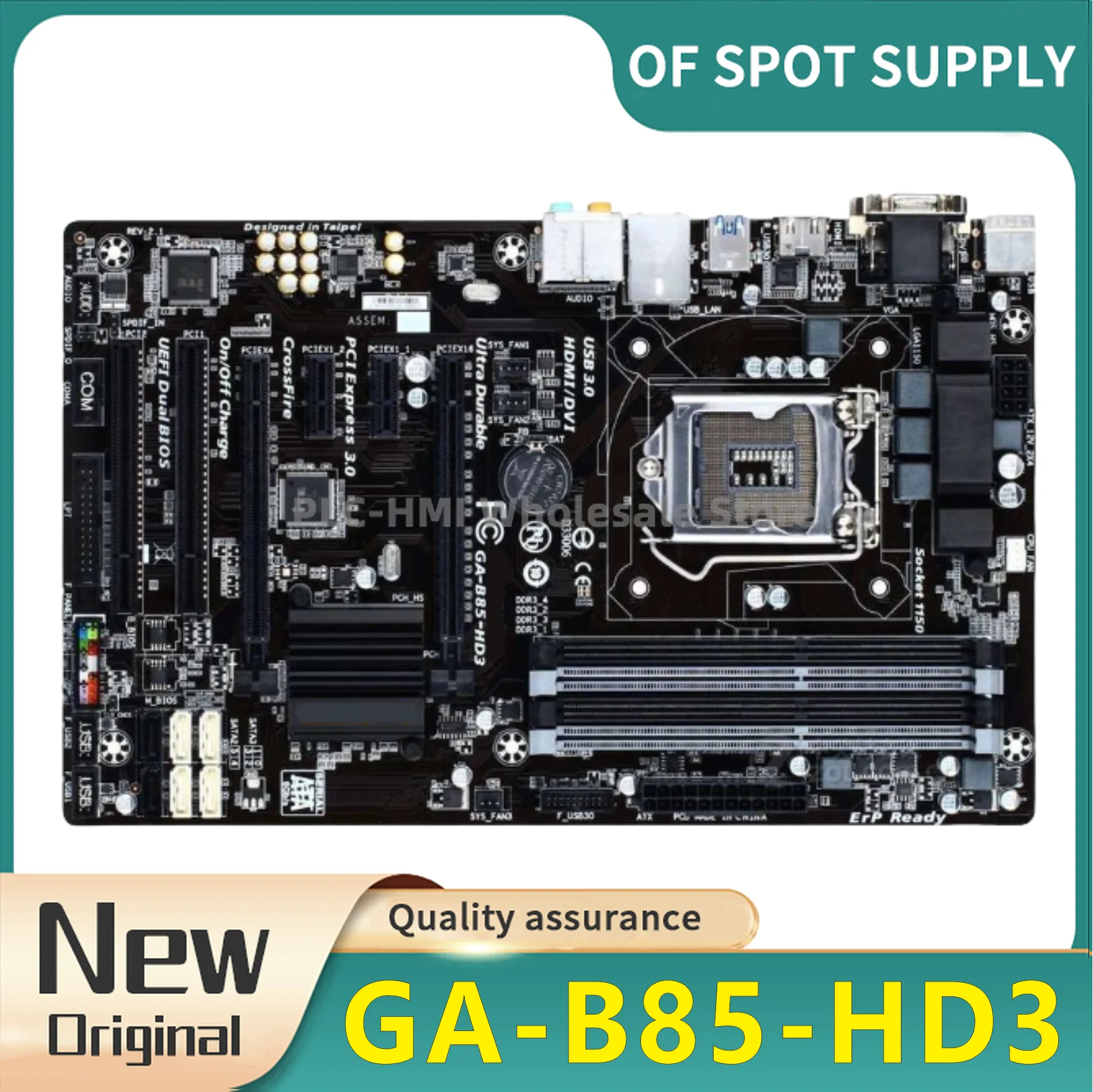 Original GA-B85-HD3 B85 Socket LGA 1150 i3 i5 i7 DDR3 32G Micro ATX UEFI BIOS 100% tested