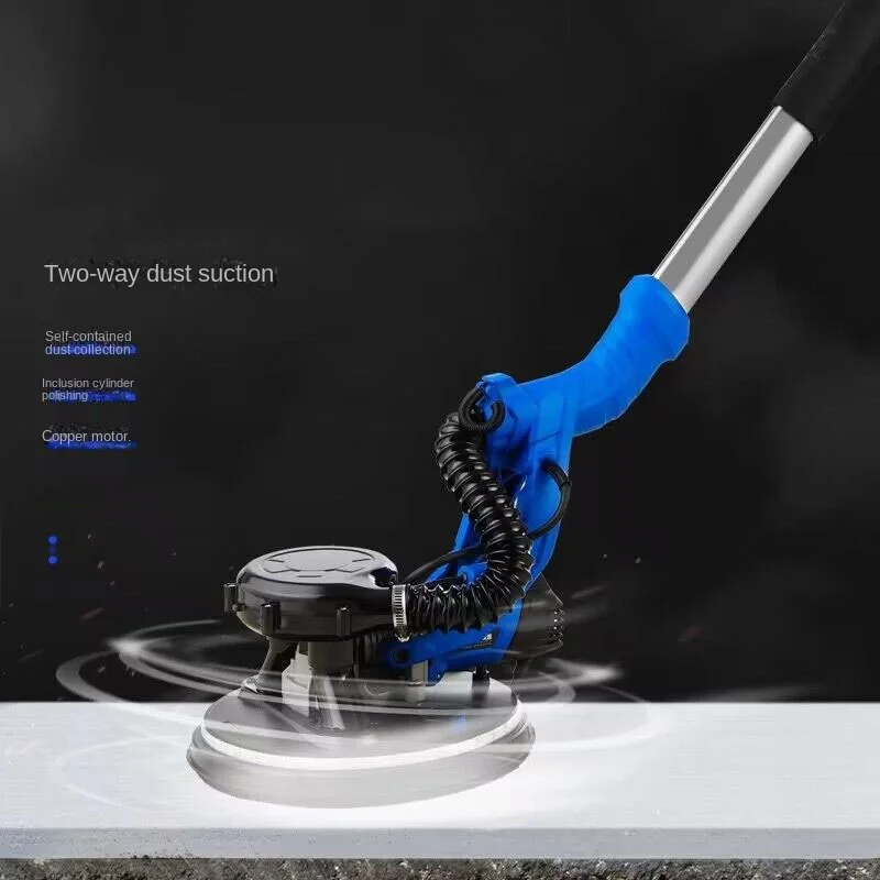 1380W Adjust Speed Drywall Sander 220V Wall Polishing Grinding Double Led Light Wall Putty Polisher Machine