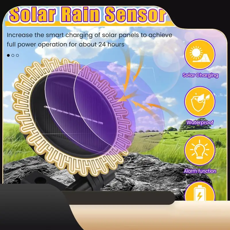 

Tuya Smart Zigbee солнечный свет и датчик дождя сигнализация уведомление в реальном времени светочувствительный детектор дождя 2-в-1-T44C