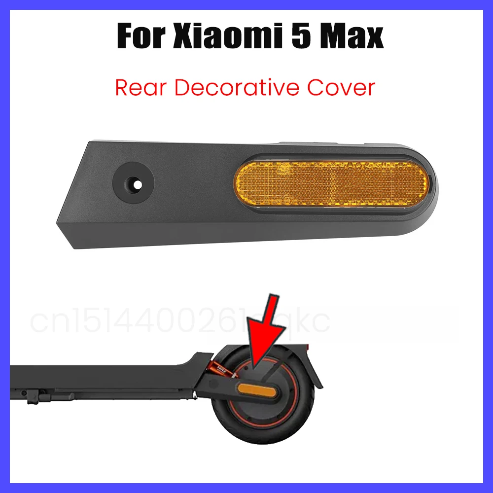 Rear Fork Decorative Cover Side Shell for Xiaomi 5 Max Electric Scooter Reflector Base Caps Bracket Reflective Sheeting Base