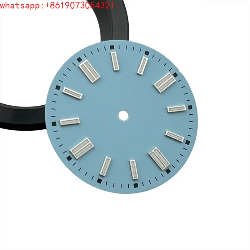 

Customized Tiff Blue NH35 Dial Mechanical Watch Log Modified Case NH36 Diving Watch Hand Luminous Surface 28.5mm