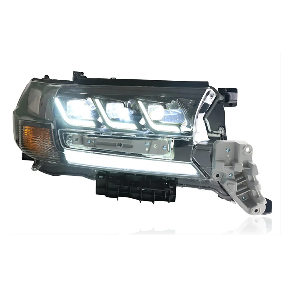 Car Lights Headlights Head Lamp For Toyota LC200 Land Cruiser 2016-2020 Facelift New Headlights With 3 lens led headlights