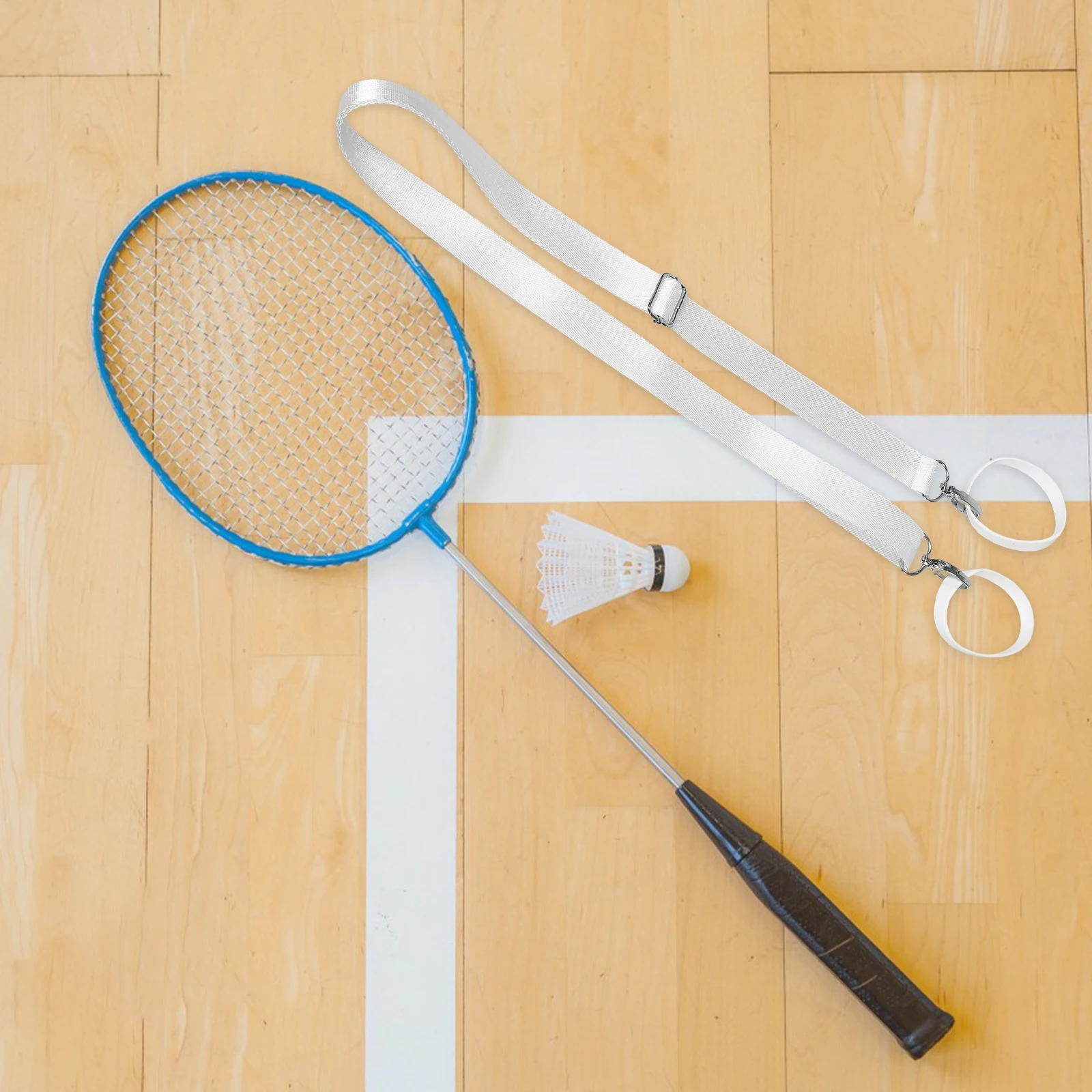 

Automatic Badminton Storage Bathroom Hamper with Lid Nylon Net Adjuster Birdie Balls Adjustable Tennis Straps Stand