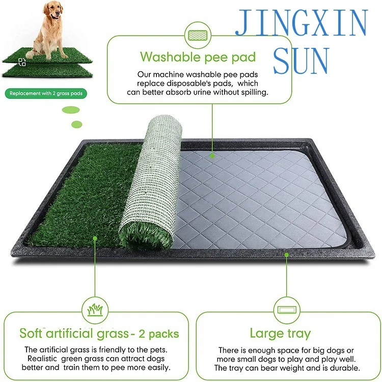 Plastic Indoor Mesh Dog Potty Trainer Professional Indoor Puppy Dog Pet Potty Tray Training Pee Pad Mat Grass House Toilet