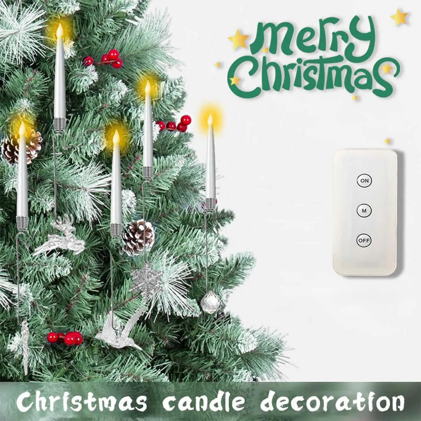 Christmas Tree Candles Flameless LED Candles Decorative Lights 6