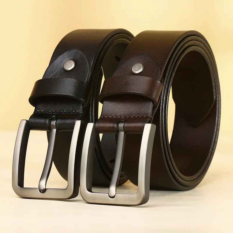 Ceinture en cuir véritable de style vintage pour hommes, jeans trempés, surintendant ser, luxe, haute qualité, environnement, mode