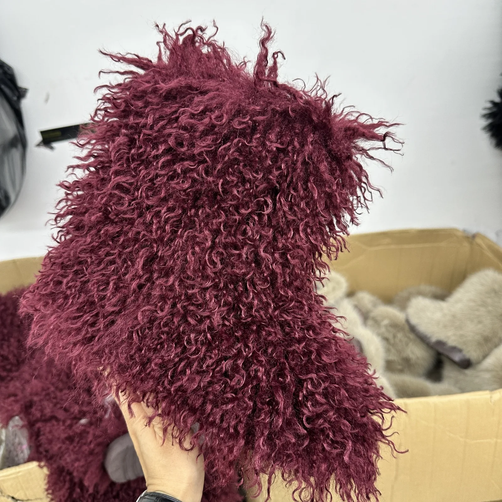 

IPPEUM Wholesale Tan Short Mongolian Style Boots For Women Size 36-46