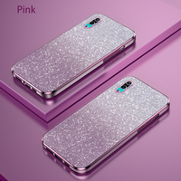 For Huawei Enjoy 9 Luxury Electroplated Glitter Case For Enjoy 9 Plus 9S Shockproof Soft TPU Bumper Transparent Phone Back Cover