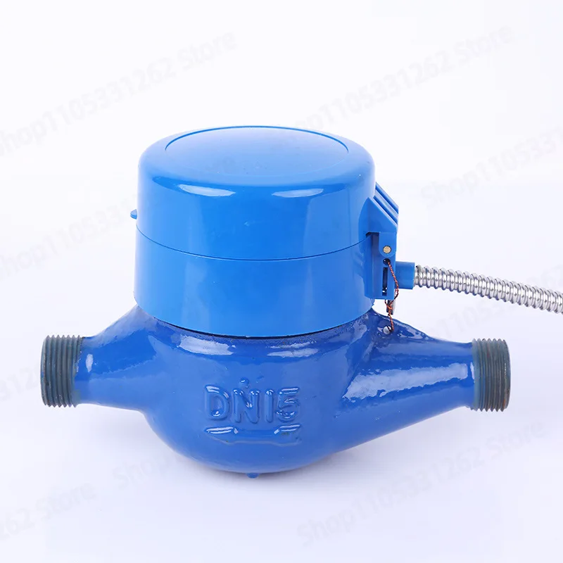 RS485 M-Bus Wired Remote Water Meter, Photoelectric Direct Reading Cold Hot Water Meter for Smart Building, 485 Output