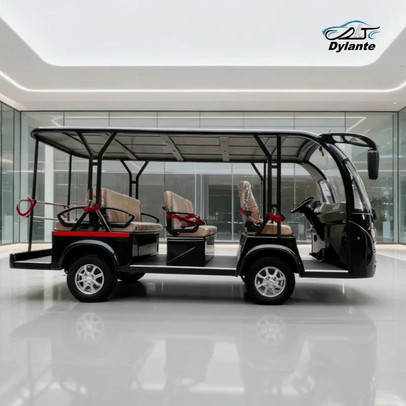 

Low Maintenance Cost Tourist Vehicle Sightseeing Electric Shuttle Bus For High-End Real Estate Sales Centers Focus On Comfort