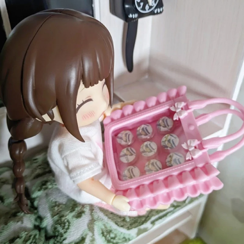 ألعاب كبسولة الأرواح الأصلية قابلة للاستخدام حقًا! حقيبة صغيرة Oshigoto التميمة شفافة شارة تخزين حمل دمية أرقام لعبة