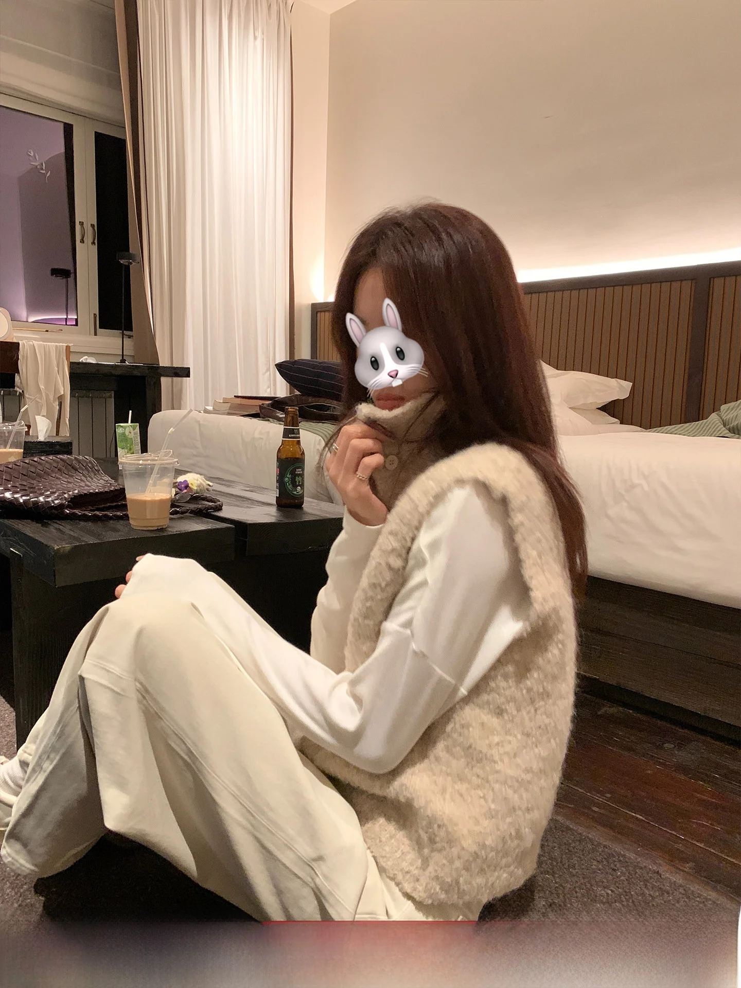 

Cactiop Soft Cozy High Collar Alpaca Knitted Vest Women's Ele Soft Cozy Svel Layering Vest Tank Top