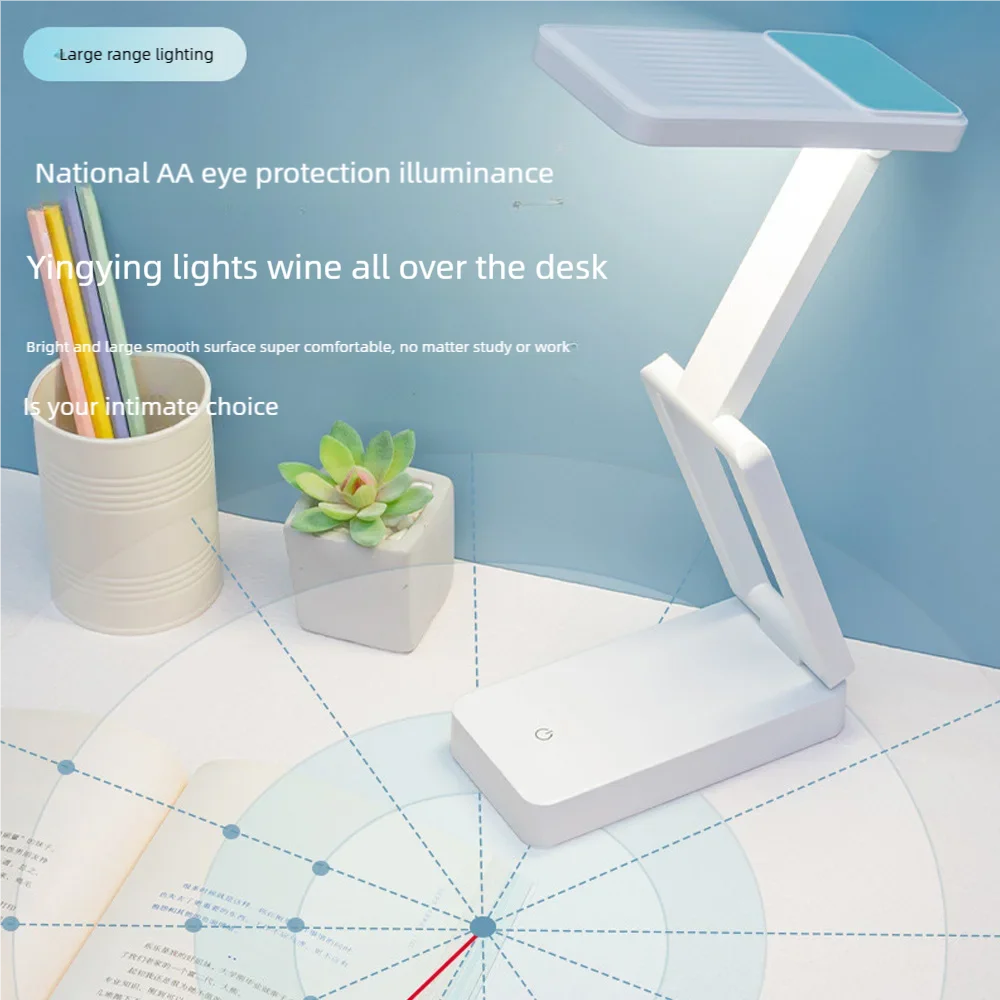 Imagem -04 - Recarregável tipo Piscina Pequena Desk Lamp Folding Lâmpadas de Leitura Proteção Especial para os Olhos Dormitório Study Study