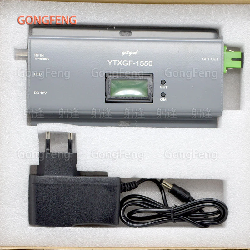 New FTTH 1010AGC-1550 Optical Fiber Transmitter 1550nm CATV Optical Transmitter With SC/APC Connector RF Input With LCD Display