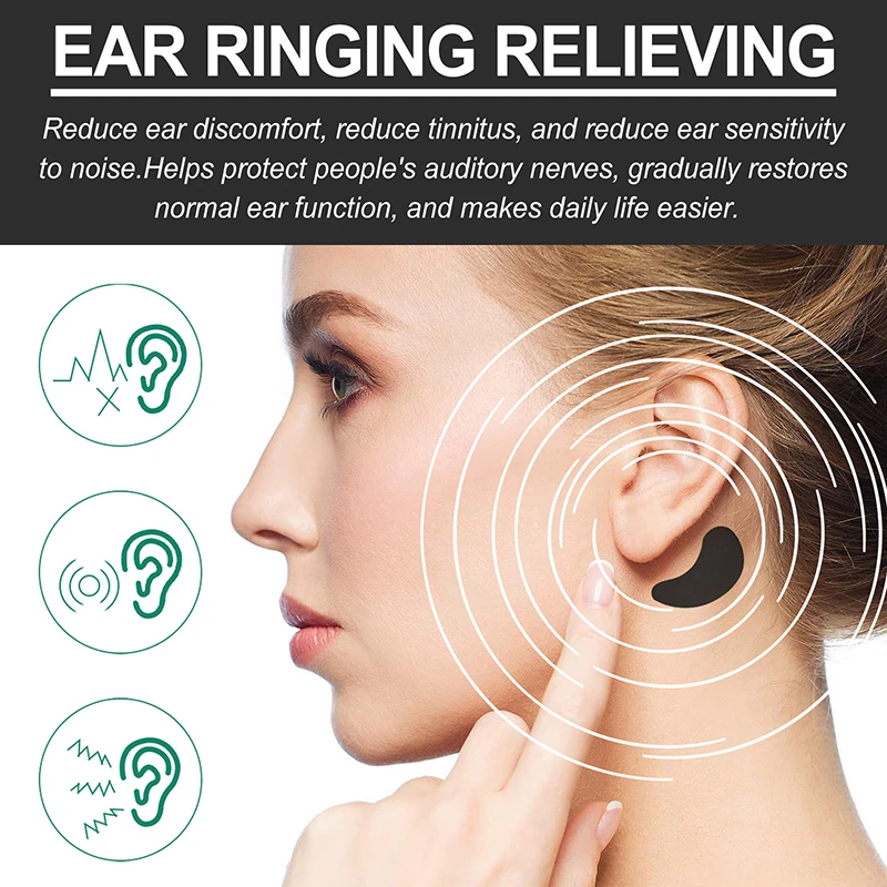 7Pcs Relaxing Ear Patch Portable Tinnitus Treatment Sticker Prevent Vomitng Improve Listening Anti Headache Ear Ringing Paster