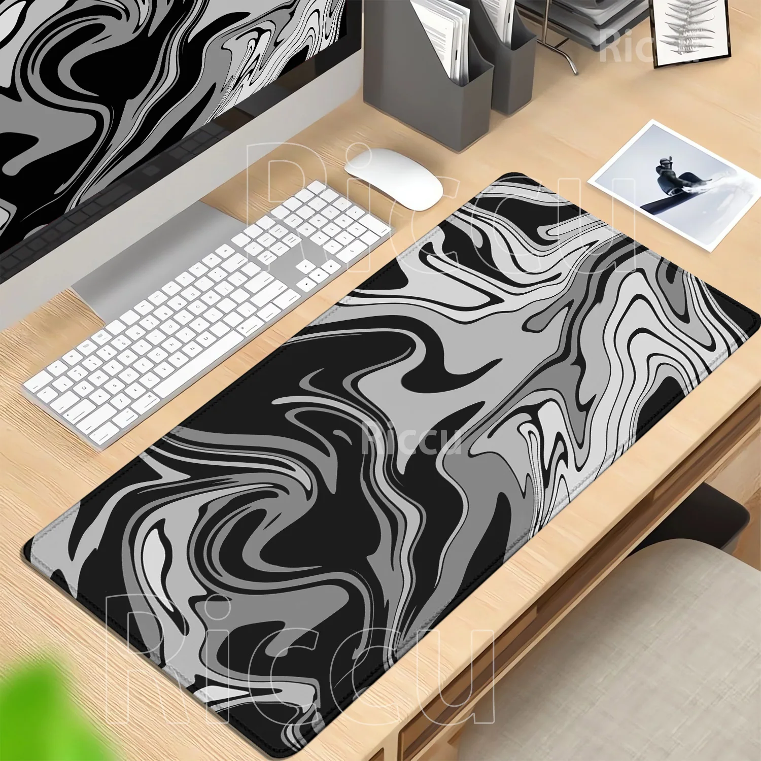 

Large Mouse Pad New Strata Liquid Fluid‌ Laptop Anime Keyboard Mouse Mat Gaming Mousepad office accessorie XXL overlock Desk Mat