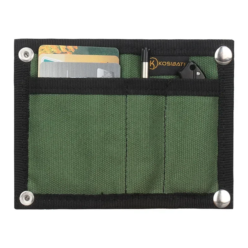 Ourdoor EDC Tool Storage Bag Multifunctional Foldable Credit Card Holder Wallet Tactical Knife Pen Universal Tool Pouch Bags