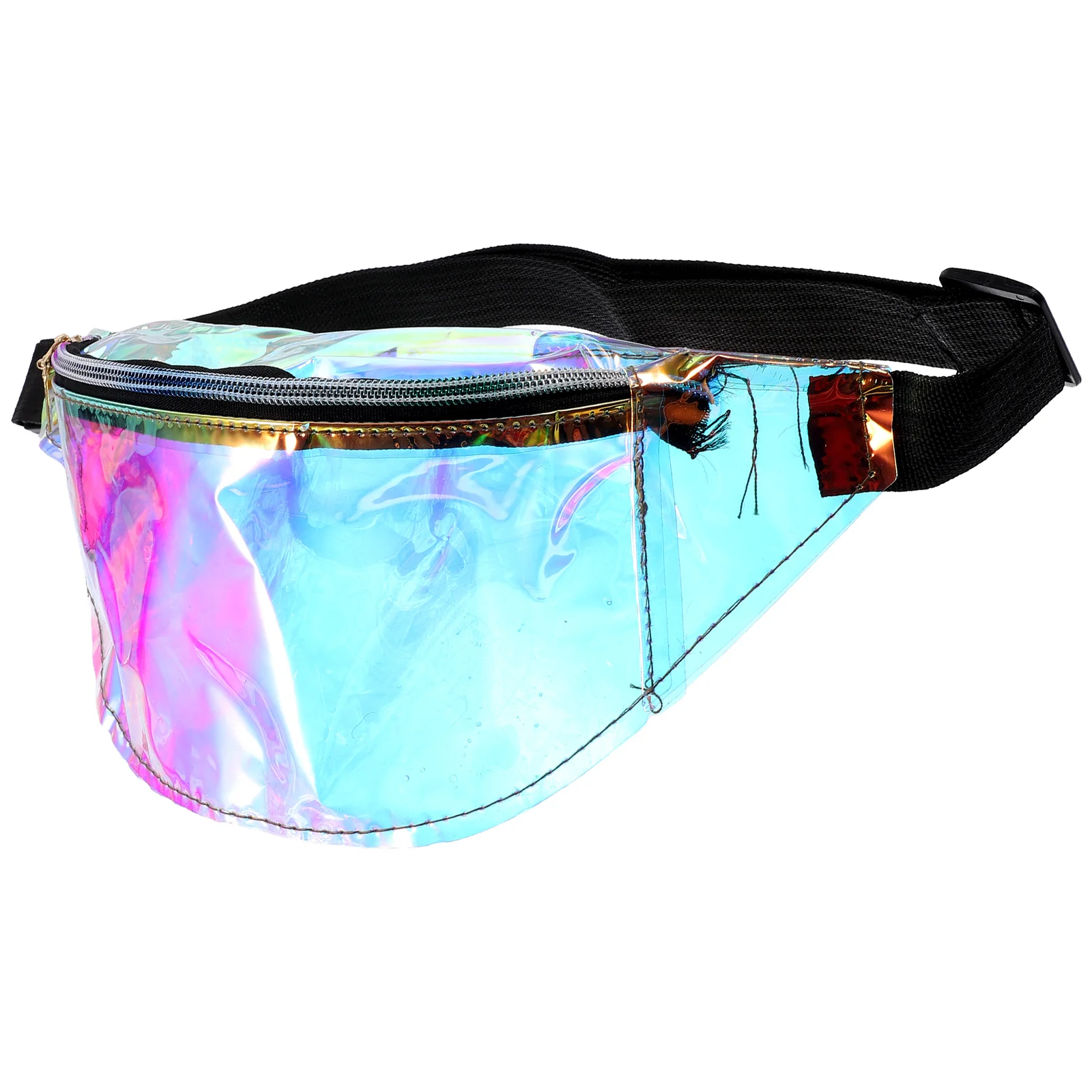 

TPU Transparent Dazzling Women Crossbody Shoulder Chest Bag Adjustable Belt Storage Travel Beach Party Wedding Concert