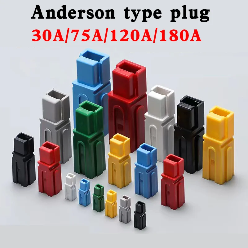 

10/20/100Pcs Single Power Pole Anderson Plug 30a/75a/120a/180a Battery Connector Modular Power Connector Power Wire Connectors