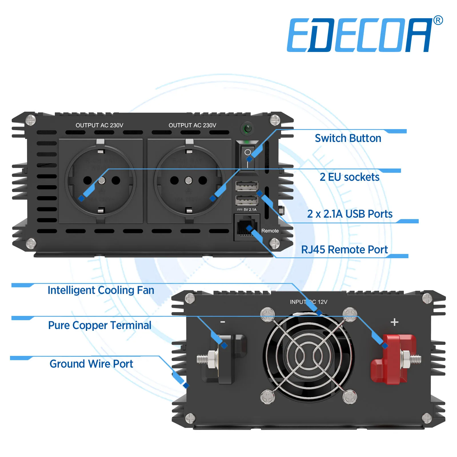 INVERSOR EDECOA 1500W/2500W