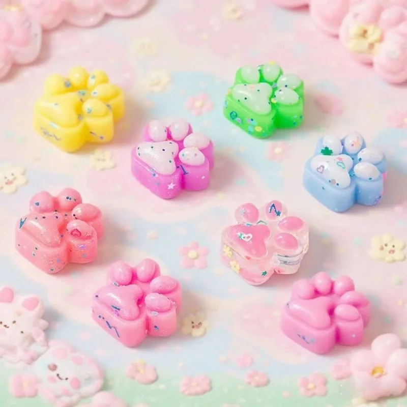 10pcs Squishy, Mini Cute Cat Claw Schylling Sensory,. Stress Relief Cube Anti-Anxiety Squeeze Object for /.Focus ADHD Population view 2