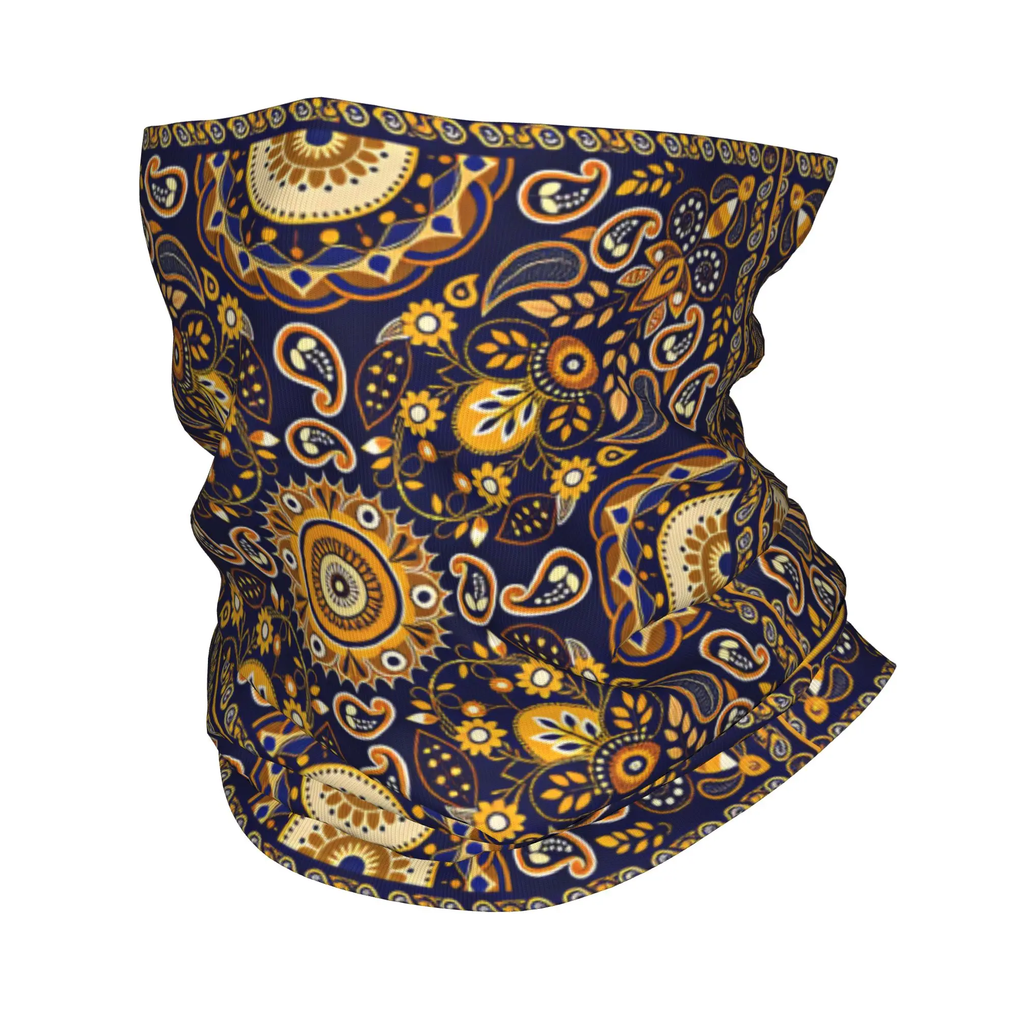Ukraine Trident Blue Yellow Flag (2) Bandana Neck Gaiter Printed  Mask Scarf Multi-use Headband Running Unisex Adult Winter