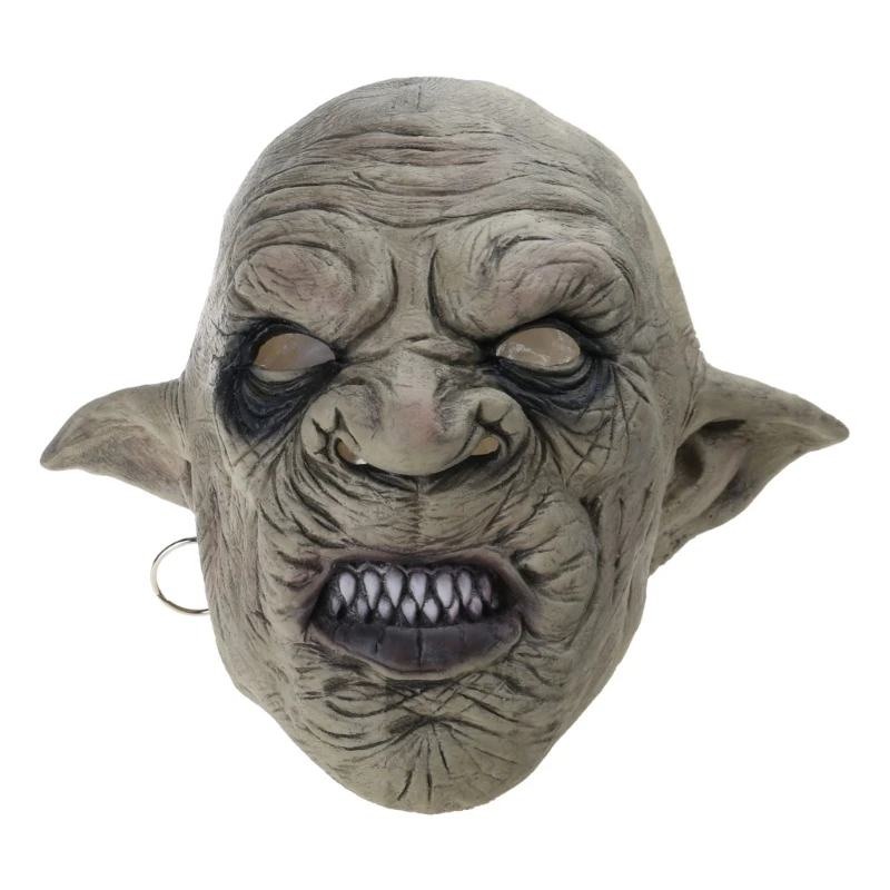 Halloween Goblins Mask Animal Full for Head Latex Mask Horror Scary Mask Creepy Props Decoration for Festi