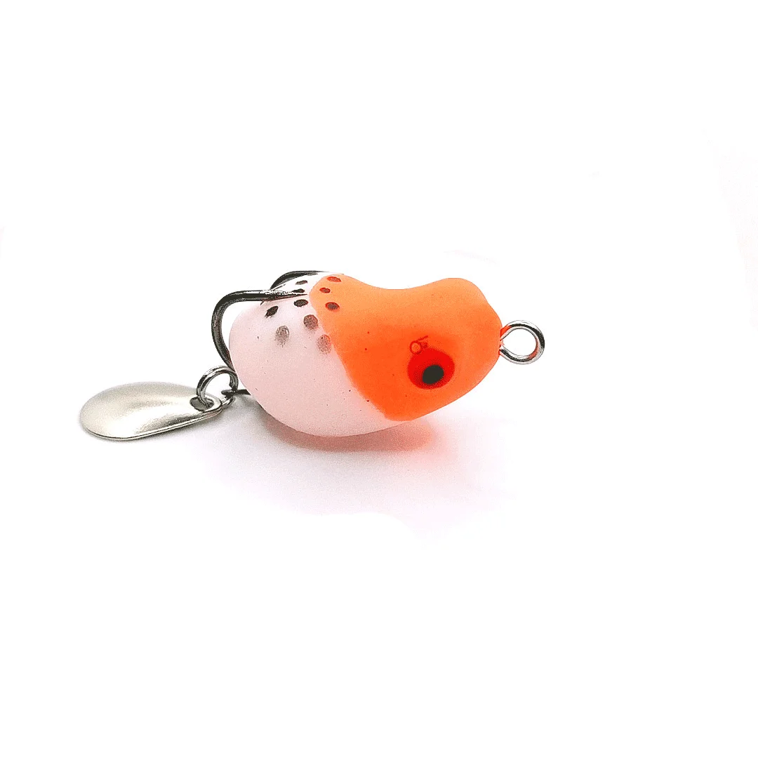 

Mini Frog 3cm 4.2g Micro water Grass Area Small Weever Black Fish Small Catfish Floating BKK Reinforcing Double Hook