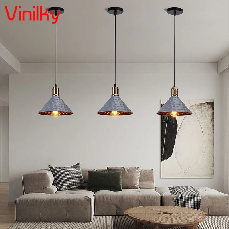 Styl industrialny Retro żelazna lampa wisząca Loft zakrzywione pokrywy kreatywny żyrandol podsufitowy oprawa dla domu dekoracje do jadalni lampy