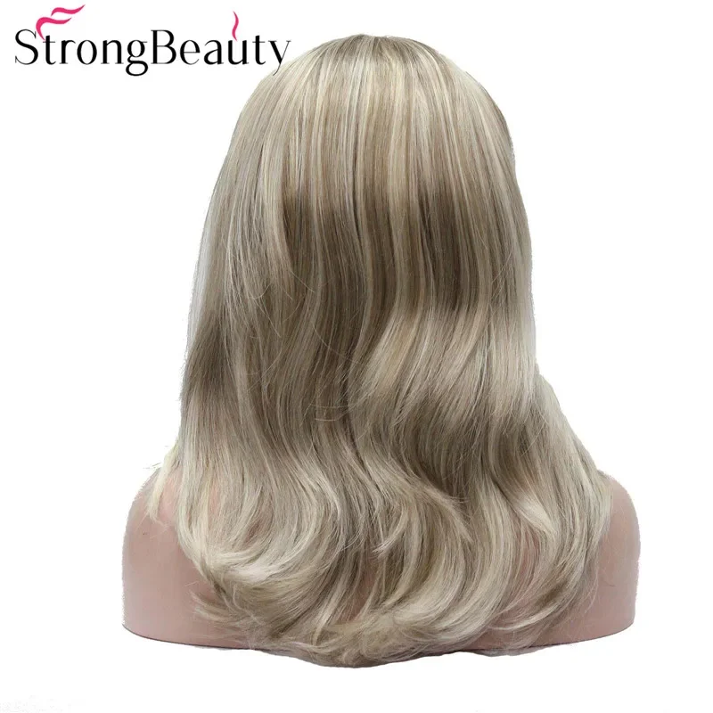 StrongBeauty Long Headband Synthetic Wigs 3/4 Half Hair Straight Lady Wig