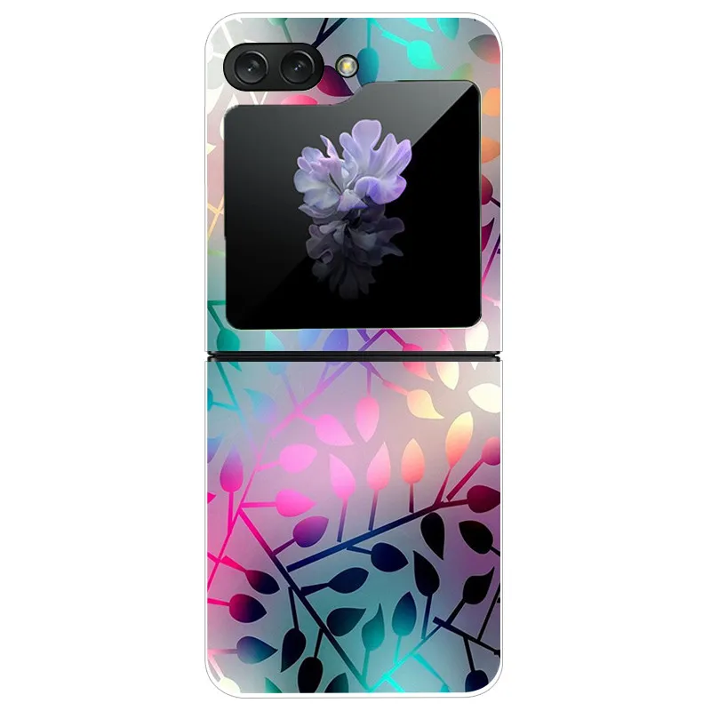Para Samsung Galaxy Z Flip5 5G Funda transparente dura PC teléfono contraportada para Samsung Galaxy Z Flip 5 Fundas 6,7 ''ZFlip5 Funda