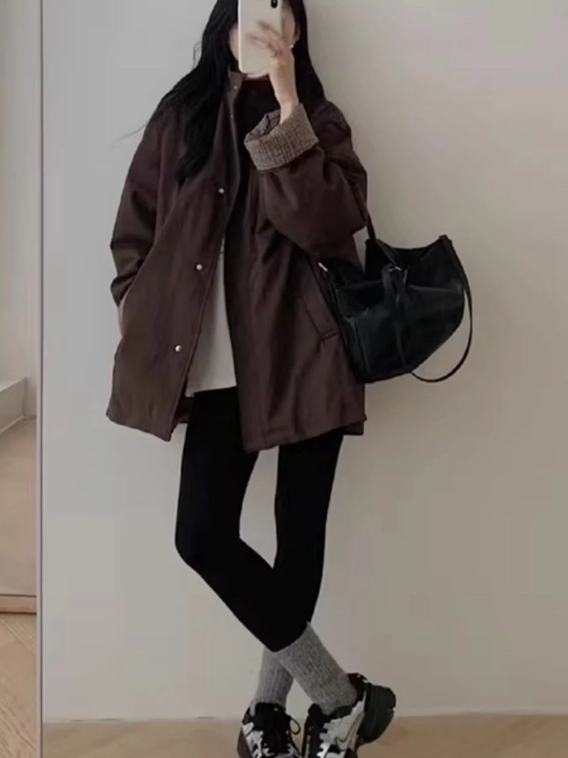 Korean Style Lightweight Thickened Cotton Jacket Fashionable High-End Loose Fit Warm Autumn Winter Best-Selling Stand Collar ...