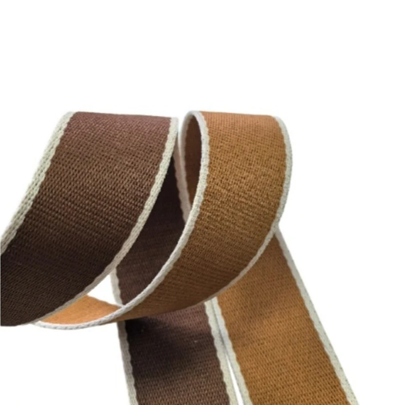 

50 ярдов/рулон, разноцветный полосатый ремень 38 мм, толщина 1,2 мм для ремней рюкзака, ручка сумки, ремешок, сделай сам, ремесло