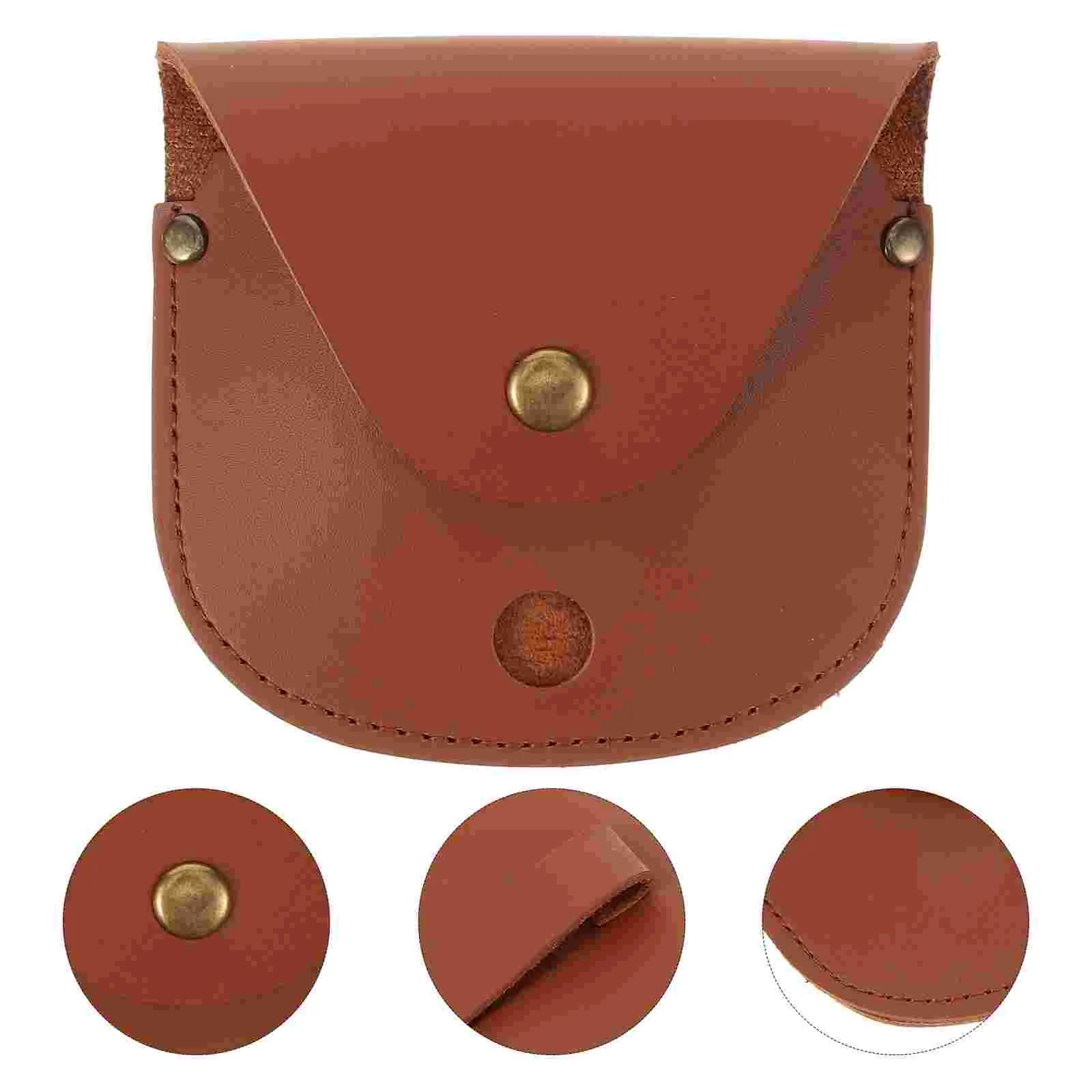 Pocket Watch Case Pouch Compass Display Storage Metal Button Empty Cases