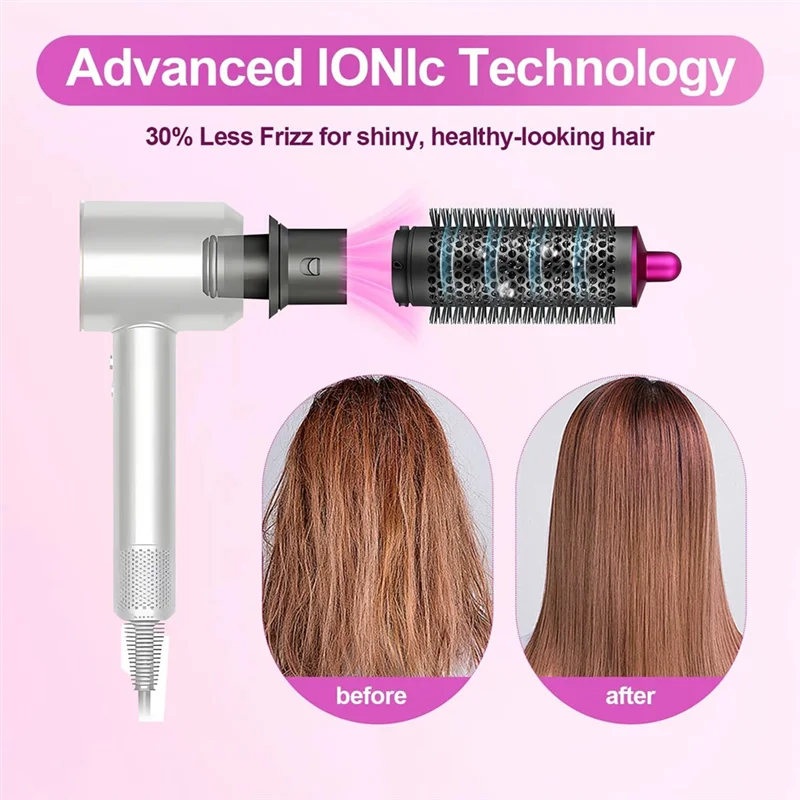 KEOL-Conversion Curling Wand Hair Dryer Attachment 40MM Long Curling Wand For Dyson HS01/HS05 HD08 Hair Curlers