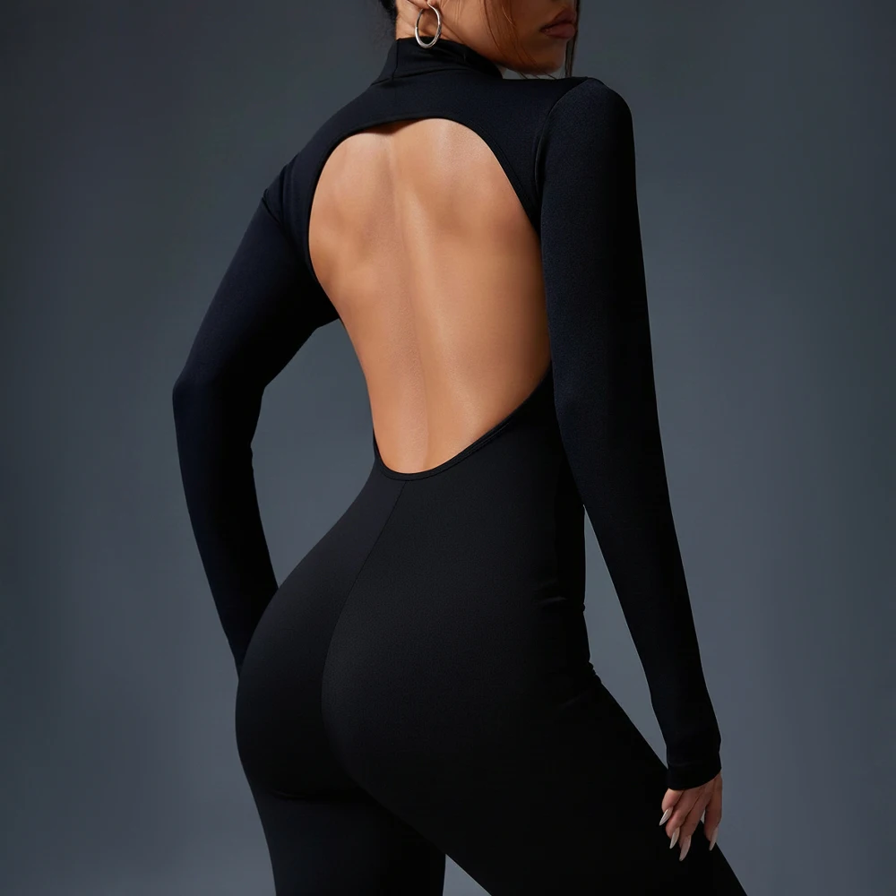 

Повседневный комбинезон с высоким воротом, весеннее платье, осенний облегающий женский универсальный длинный брюки, стиль, универсальный, удобный, модный