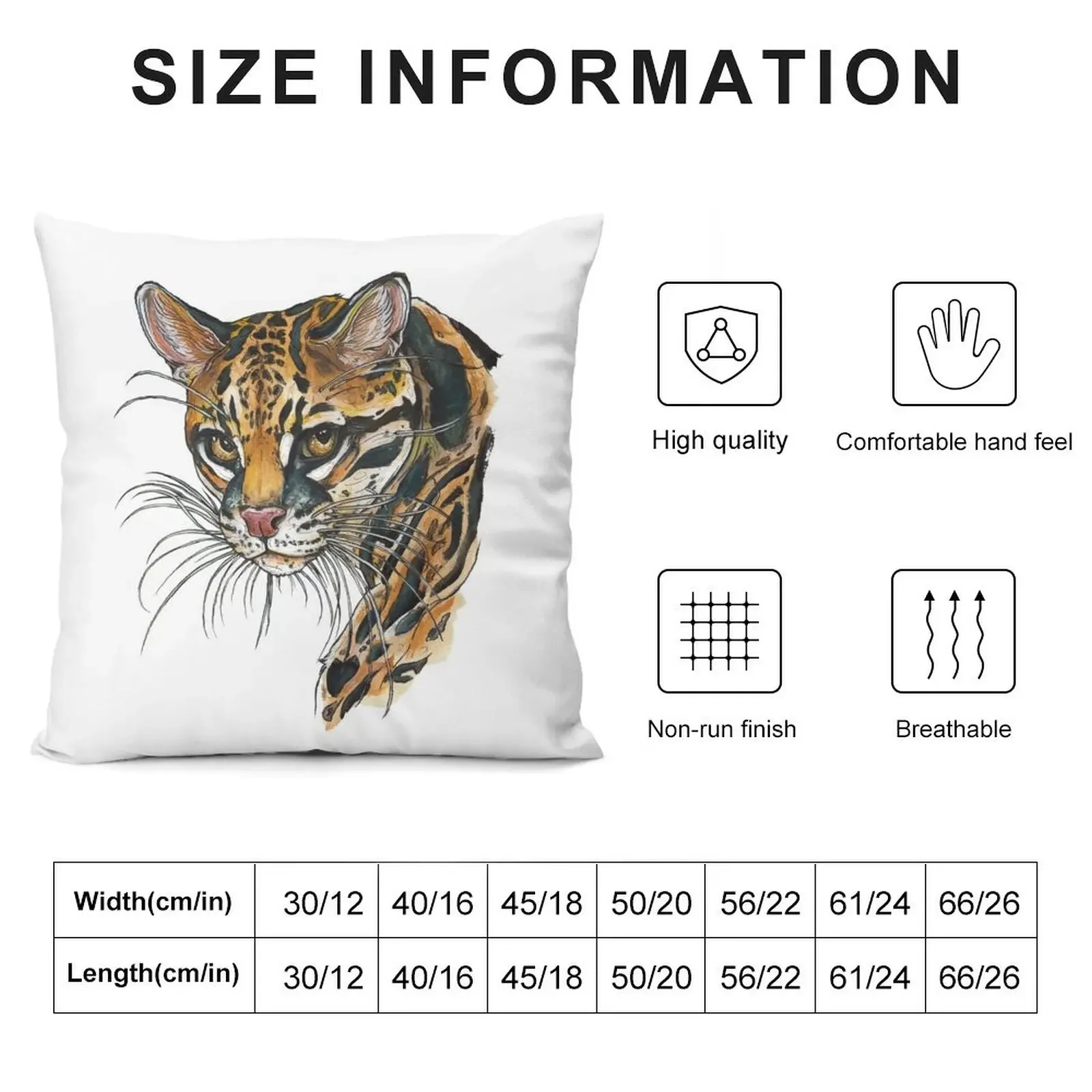 OCELOT Throw Pillow Sofa Covers Decorative Pillow Covers For Sofa pillow