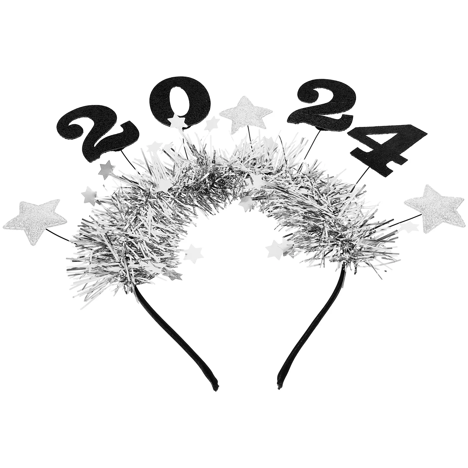 

Star Headband Happy New Year Bulk Headbands for Women Tassel Number Chinese Felt Cloth Greeter Holiday Women's Child
