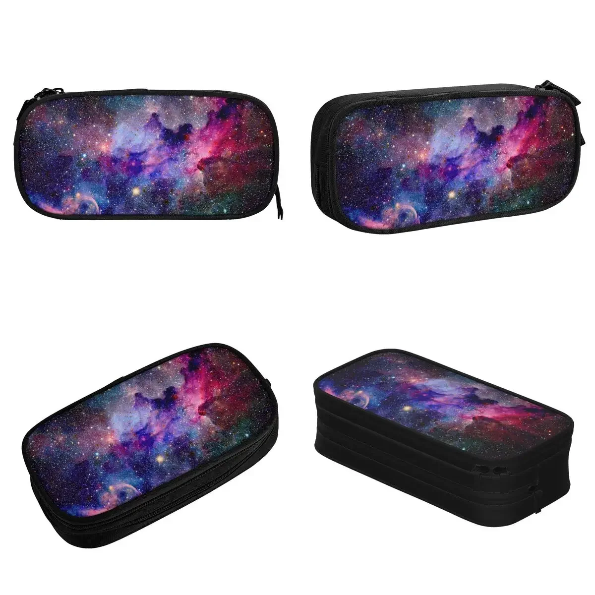 Galaxy Pencil Cases Classic Space Galaxy Pen Holder Bag Student Large Storage Students School Zipper Pencilcases