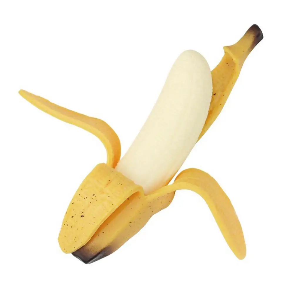 Fidget Toy - 스트레스 해소 및 불안을 위한 귀여운 바나나 감각 스퀴즈, 천천히 오르는 신축성 있는 손 장난감 선물