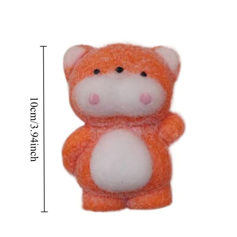 フワフワアカギツネソフトスクイーズおもちゃかわいい低反発ストレスリリーフおもちゃ新しいかわいい漫画動物人形ストレスを軽減誕生日ギフト