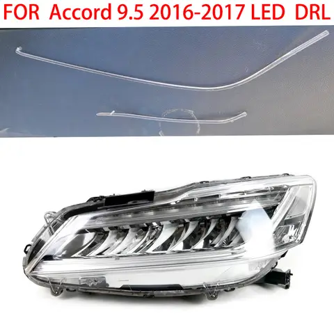 DRL LED farol guia placa, luz de circulação diurna, tubo, carro luz de circulação diurna, Honda Accord 9,5, 2016, 2017