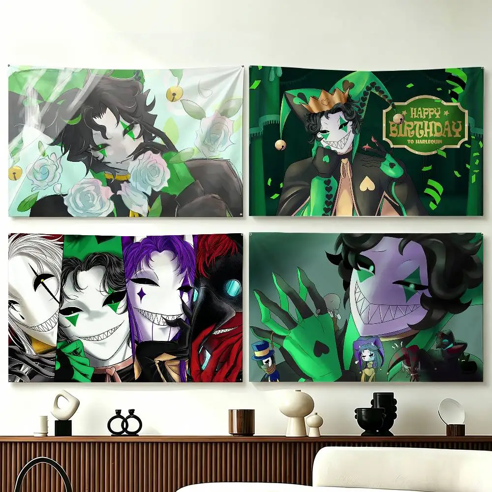 T-The F-Freak C-Circus H-Harlequin Flags Wall Hanging Tapestry Outdoor Garage Room Decorative flag Background Blanket