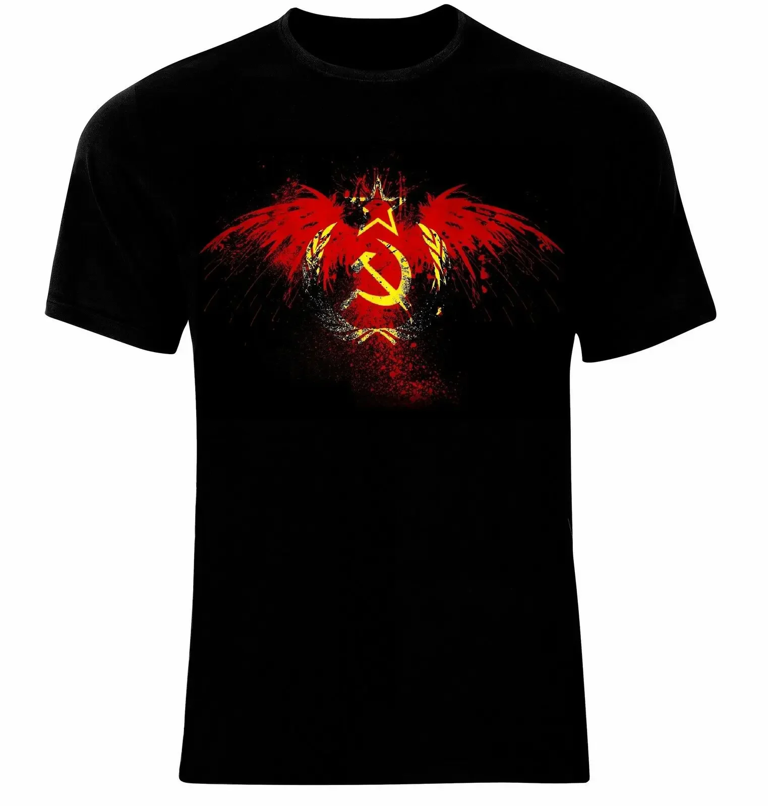 CCCP Russia Moscow Eagle Flag Soviet Union T-Shirt Cotton O-Neck Short Sleeve Men's T Shirt