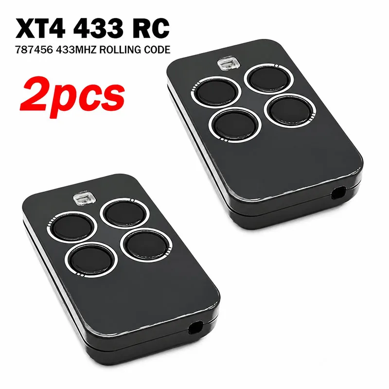 FAAC XT4 433 RC 787456 Control remoto para puerta de garaje compatible con XT4 433RC 787452 787453 787454 433MHz Mando a distancia para abrir la puerta